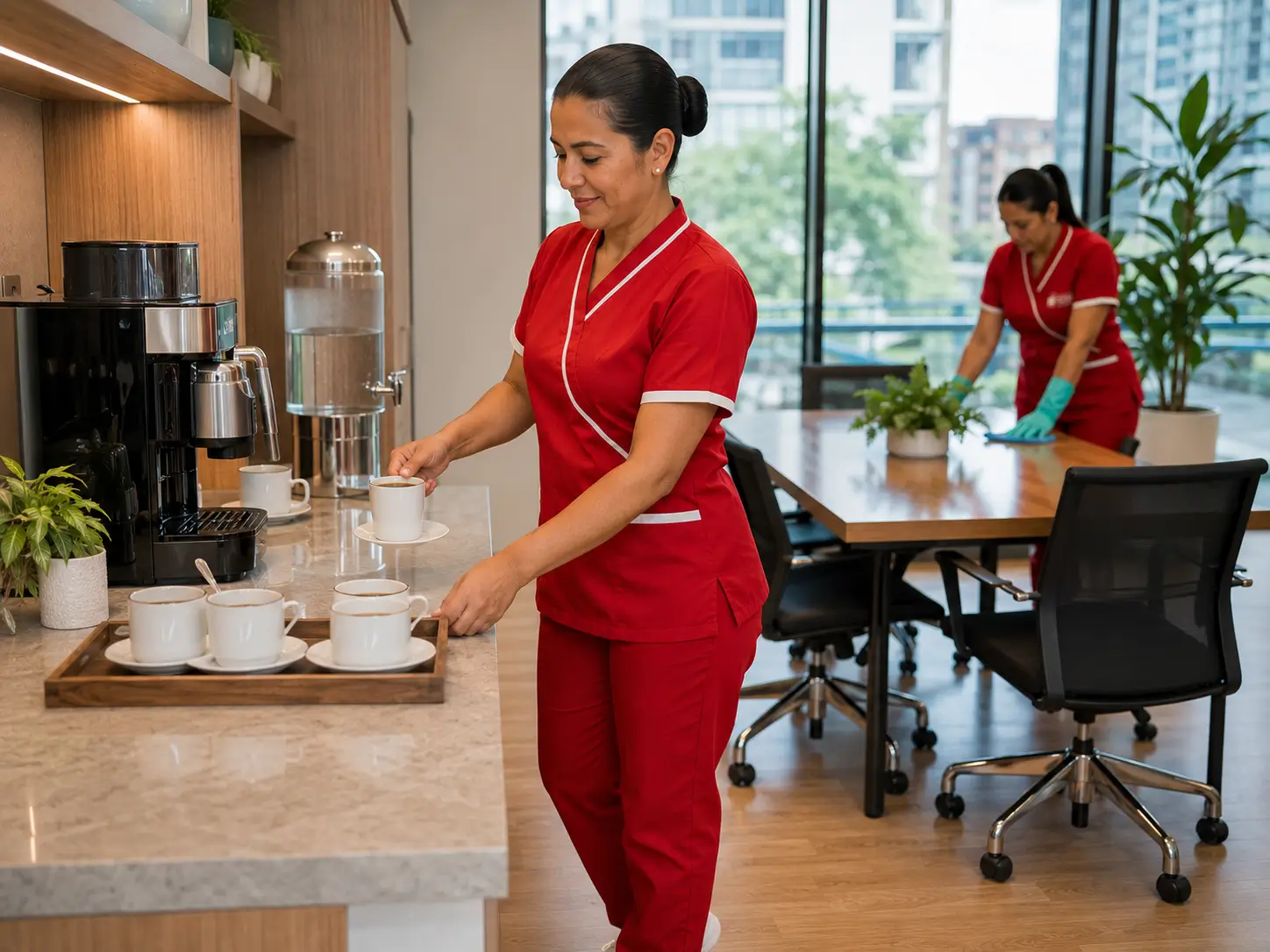 Servicio de aseo y cafetería empresarial en Bogotá